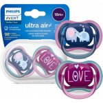Avent Philips silikon dudlík Air fialová/růžová 2ks – Zboží Dáma