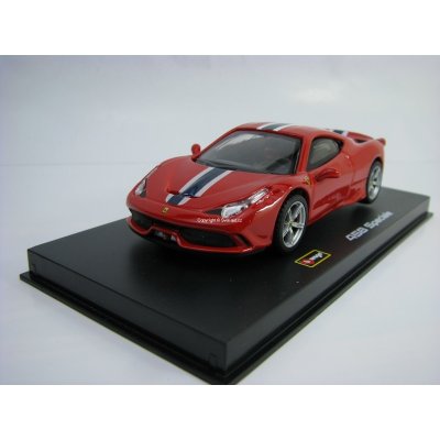 Bburago Sign. Ferrari 458 Speciale červená 1:43 – Zboží Mobilmania