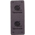 Nášivka HAND MADE klubko 50x20mm Varianta: šedá – Zboží Dáma