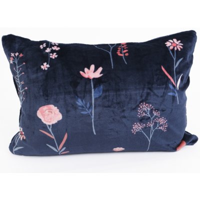 MKLuzkoviny.cz mikroplyš Exclusive Vlčí máky tmavě modré 50 x 70 cm – Zboží Dáma