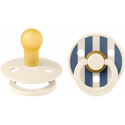 Bibs Studio Colour Pin dudlíky kaučuk 2ks Ivory Steel Blue Mix – Hledejceny.cz