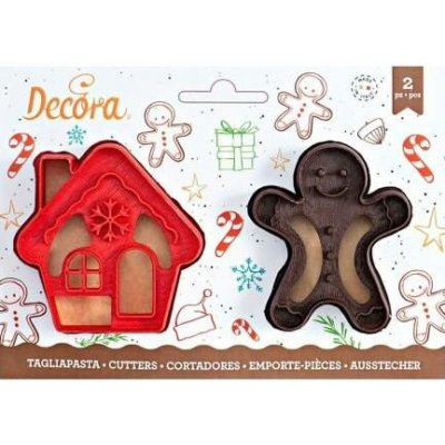 Vykrajovátko vánoční domeček a gingerman 8cm Decora – Hledejceny.cz
