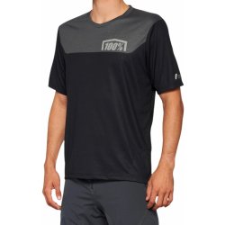 100% AIRMATIC Short Sleeve Black/Charcoal