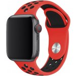 AW Sportovní řemínek na Apple Watch - Červeno-černý Šířka uchycení řemínku: 38/40/41mm, Délka řemínku: Dámský - S/M (12 - 18cm) Červeno-černý IR-AWSPRT40 – Zboží Mobilmania