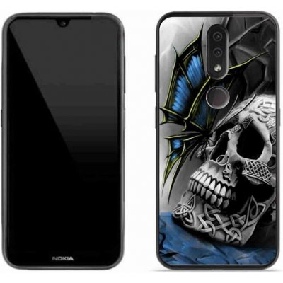 Pouzdro mmCase Gelové Nokia 4.2 - motýl a lebka – Zboží Živě