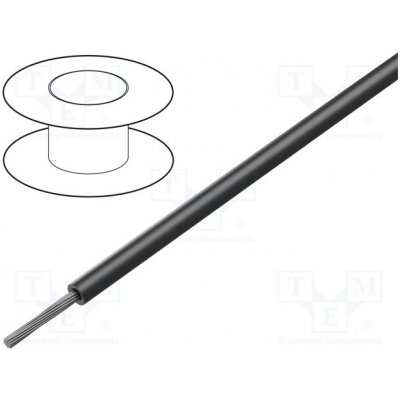 Belden 83045 010100 Vodič lanko Cu 28AWG TFE černá 250V Stínění 30m 1x28AWG – Hledejceny.cz