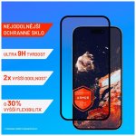 FIXED prémiové ochranné tvrzené sklo Armor s aplikátorem pro Apple iPhone 12/12 Pro, černé 98675 – Zboží Živě