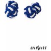 Avantgard Knots manžetové uzlíky modrá-bílá 614-1801