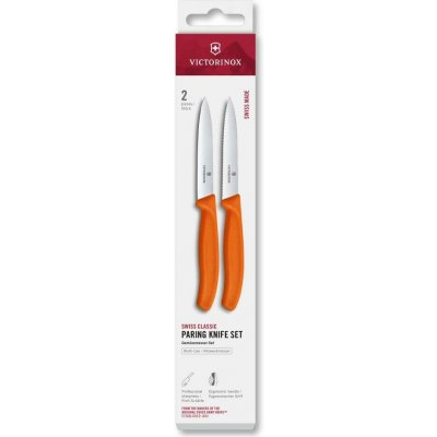 Victorinox Sada kuchyňských nožů na zeleninu SWISS CLASSIC 10 cm 2 ks oranžová6.7799.2C1 – Zboží Mobilmania