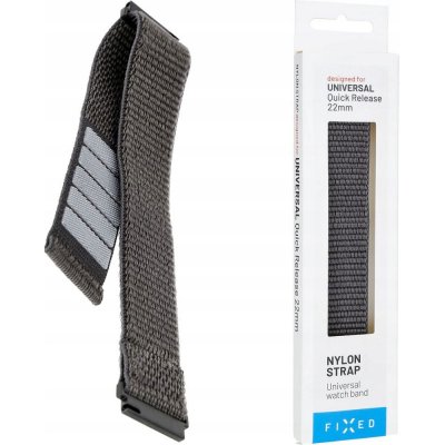 FIXED Nylon Sporty Strap s Quick Release 22mm tmavě šedý FIXNST2-22MM-GR – Zboží Živě