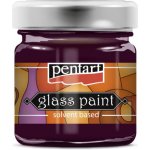 Pentart Barva na sklo nevypalovací 30 ml ČERVENÁ – Zboží Mobilmania