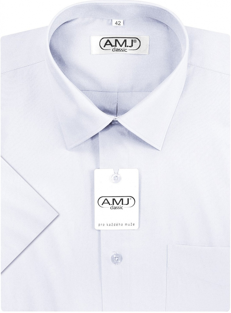 Chlapecká košile AMJ klasická s krátkým rukávem bílá od 630 Kč - Heureka.cz