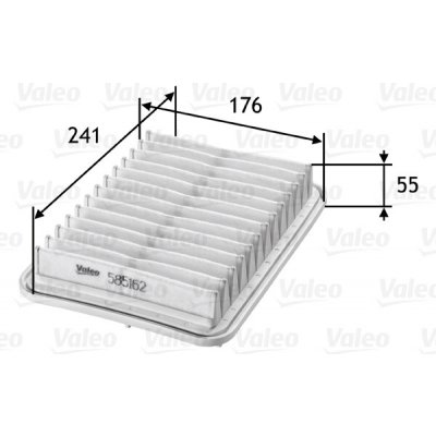Vzduchový filtr VALEO 585162 – Hledejceny.cz