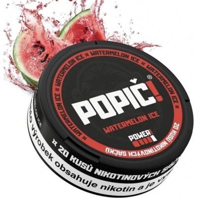 Popič! nikotýnové sáčky Watermelon Ice 16 mg 20 sáčků – Hledejceny.cz