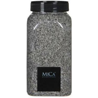 Dekorační granulát v dóze, Mica, 650 ml, světle šedý – Sleviste.cz