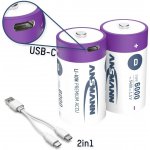 Ansmann LR20 USB-C akumulátor velké mono D Li-Ion 6000 mAh 1.5 V 2 ks – Hledejceny.cz