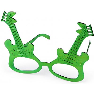 Prima-obchod Karnevalové brýle motýl, kytara metalické, barva 4 zelená kytara – Zboží Dáma