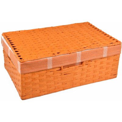 Vingo Úložný box s víkem oranžový sada 30 x 21 v. 11 36 x 24 v. 13 40 x 27 v. 15 – Sleviste.cz