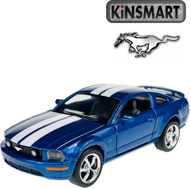 Kinsmart Ford Mustang GT modrý 1:38