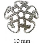 Kaplík filigránový velký 10mm z chirurgické oceli - Obsah balení 50 ks KA 020 – Zboží Dáma