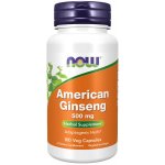 Now Foods Foods Žen-šen Americký American Ginseng 500 mg 100 kapslí – Hledejceny.cz