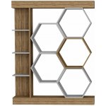 Knihovna Sueno White and Walnut – Zboží Dáma Knihovna Sueno White and Walnut – Zboží Dáma