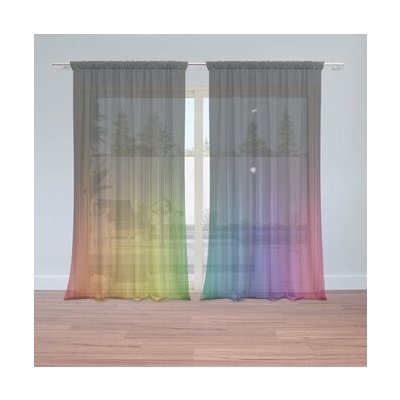 Sablio Záclony Duhová záře: 2ks 150x250cm – Hledejceny.cz