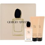 Giorgio Armani Si EDP 100 ml + tělové mléko 75 ml + sprchový gel 75 ml dárková sada – Hledejceny.cz