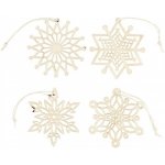 Creative Vánoční ornamenty dřevěné 7 cm 8 ks – Hledejceny.cz