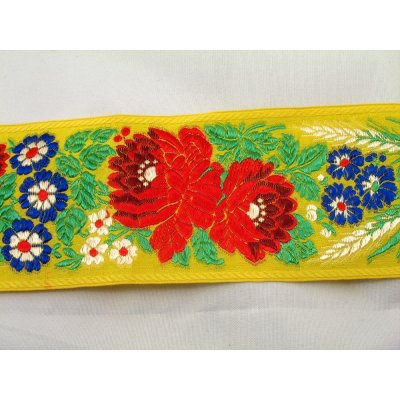 Krojová stuha - žlutá - šíře 7,0 cm – Hledejceny.cz