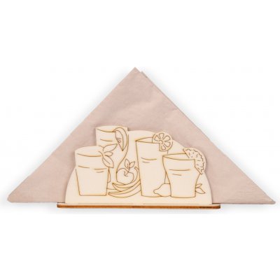 Centroflor Dřevěný stojánek na ubrousky 73x143mm – Zboží Dáma