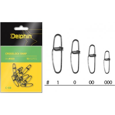 Delphin Karabinka Crosslock Snap C-03 BN vel.000 10ks – Hledejceny.cz