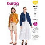 Střih Burda červený 5749 - džínová bunda, kabátek sako – Zboží Dáma