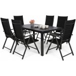 Home&Garden Zahradní nábytek Ibiza Alu Black / Black 6+1 – Hledejceny.cz