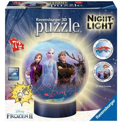 Ravensburger 3D puzzleball svítící Ledové království 2, 72 ks – Zbozi.Blesk.cz