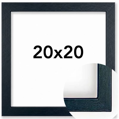 Fotorámeček Kiel Rozměr: 20 x 20 cm, Barva: Černá, Typ zasklení: Sklo – Hledejceny.cz