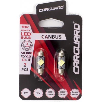 LED žárovka CARGUARD Canbus Sofit 39 mm C5W, 3 W – Hledejceny.cz