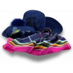 dámská šála -maxi šátek SILK SENSATION modrá kostka WO-001 – Hledejceny.cz