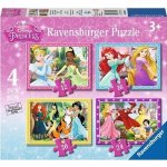 Ravensburger 4v1 Disney Princezny Láskyplná péče 12,16,20,24 dílků – Hledejceny.cz