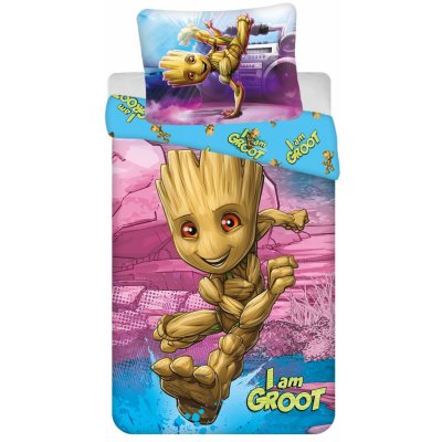 Jerry Fabrics Povlečení Groot I am Groot 140x200 70x90 – Hledejceny.cz