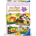 RAVENSBURGER Moje první Lesní zvířátka 4v1 2,4,6,8 dílků – Hledejceny.cz