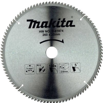 Makita D-61874 Pilový kotouč 260 x 30 mm 100 zubů – Zboží Dáma