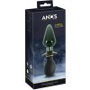 Anální kolík Anos Double-ended Butt Plug with Vibration Black