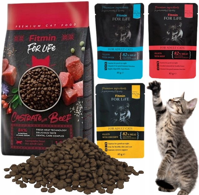 Fitmin cat For Life Castrate Beef 1,8 kg