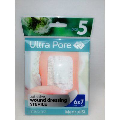 Medrull Náplast samolepicí sterilní 6 x 7 cm 5 ks – Zboží Mobilmania