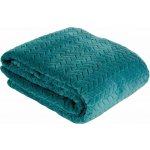 Mybesthome Přehoz na sedačku - pohovku - deka SOFIA 220x200 cm tyrkysová – Sleviste.cz