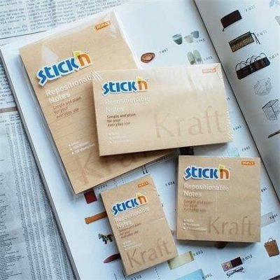 Samolepicí bloček "Kraft Notes", hnědá barva, 76x127 mm, 100 listů, STICK N 21640 – Hledejceny.cz