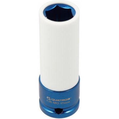 Nástrčná hlavice pro rázové utahováky, 1/2", 17 mm, s krytkou na ALU - QUATROS QS90817 – Zboží Dáma