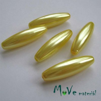 Korálky plast olivka 10x30mm, žlutá, 5ks – Hledejceny.cz