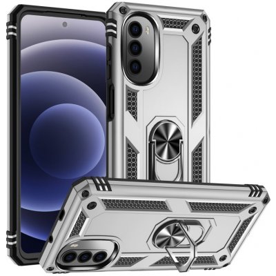 Vsechnonamobil 44548 RING Ochranný obal pro Motorola Moto G52 stříbrný – Zboží Živě